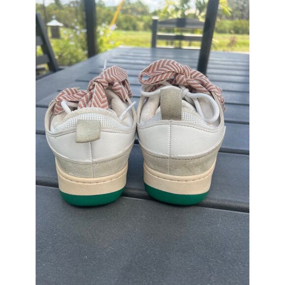 Steve Madden Roaring Women White/Green Double-Laced Lace Up Low Top Fashion Snea - Picture 4 of 9